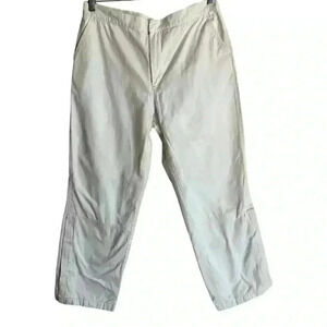 J. Crew Straight Leg White Cargo Cotton Pants Trousers